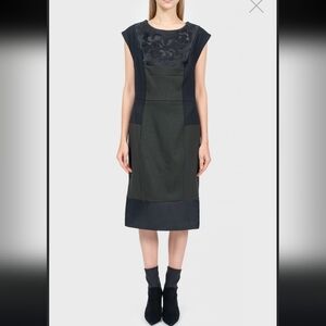 Etro Black and Gray Midi Dress